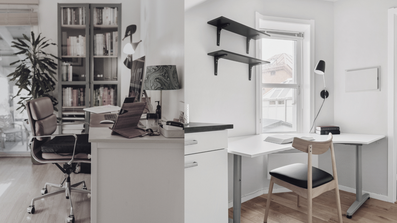 Inspirasi ruang kerja di rumah memanfaatkan sudut ruangan