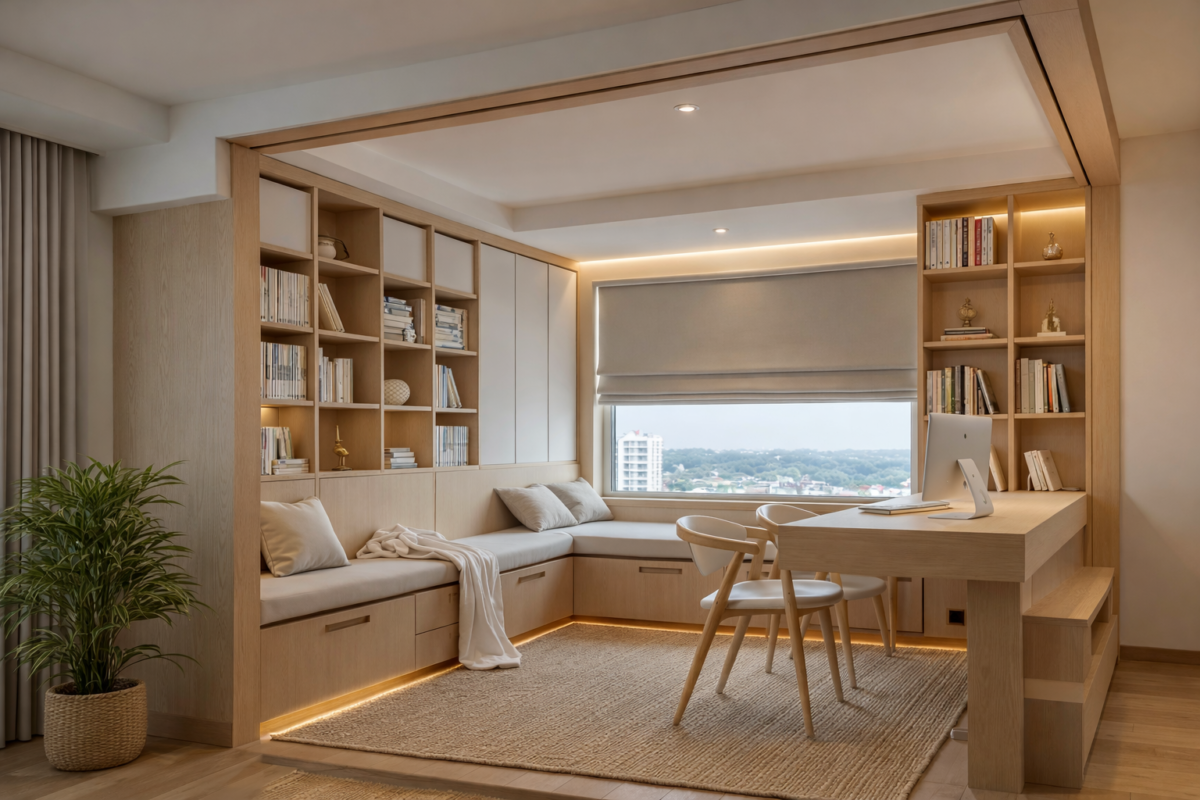 Ruang Kerja Multifungsi Compact Living