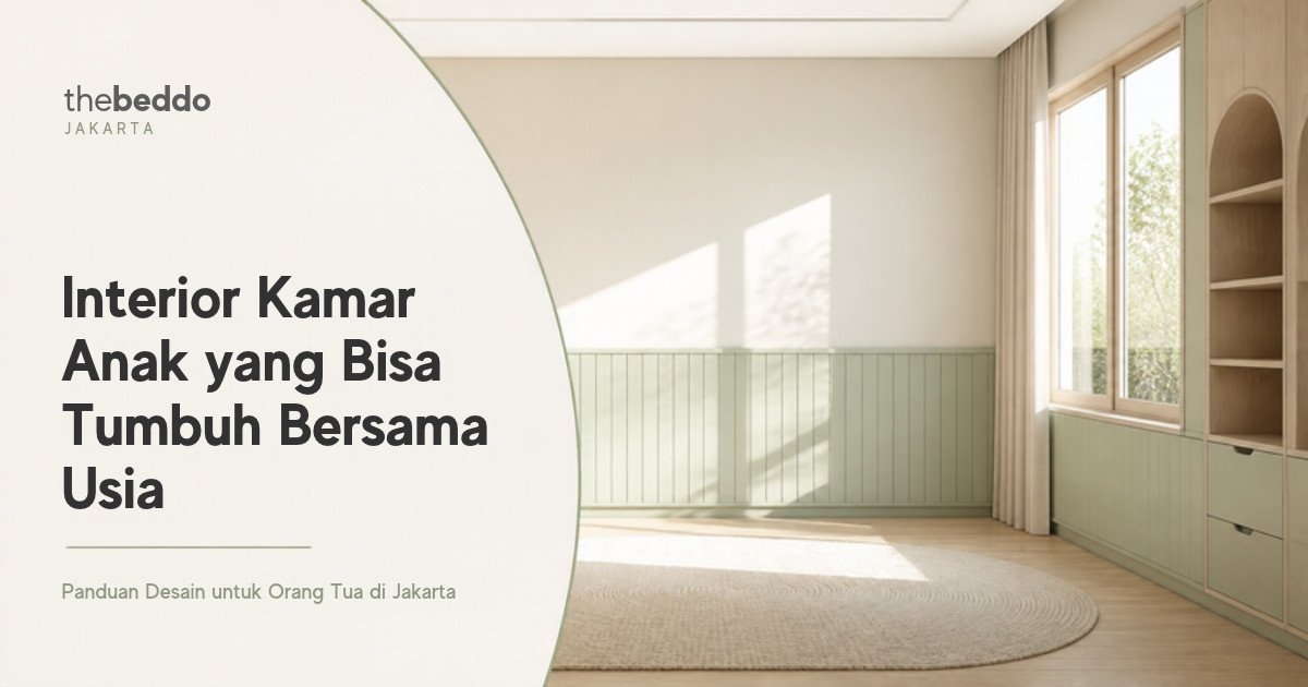 Interior kamar anak yang bisa tumbuh bersama usia, panduan desain untuk orang tua di Jakarta